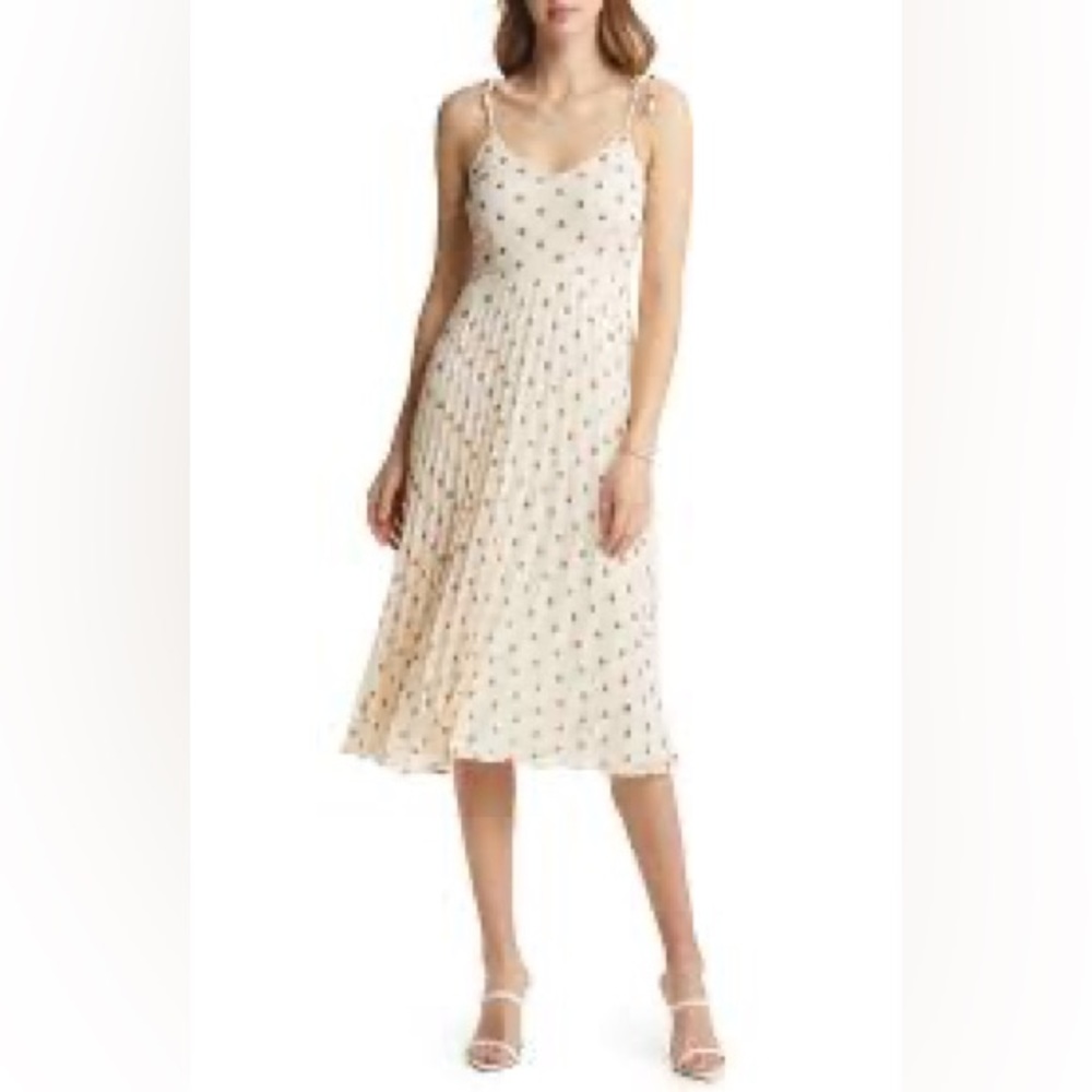VICI Collection Polka Dot Sleeveless Dress